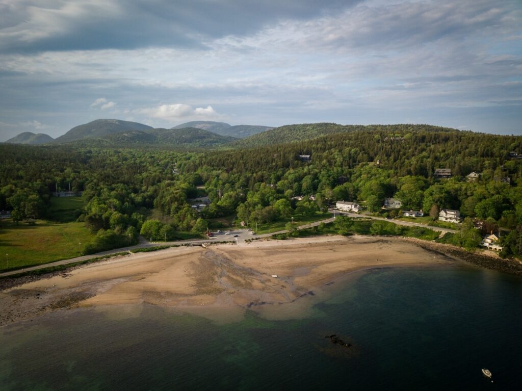 Seal Harbor Beach in Bar Harbor, one of the best beaches in New England