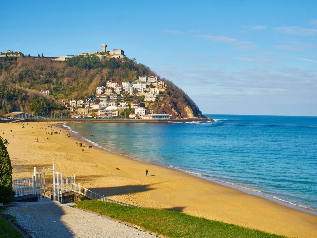 View of Ondarreta Beach, San Sebastian