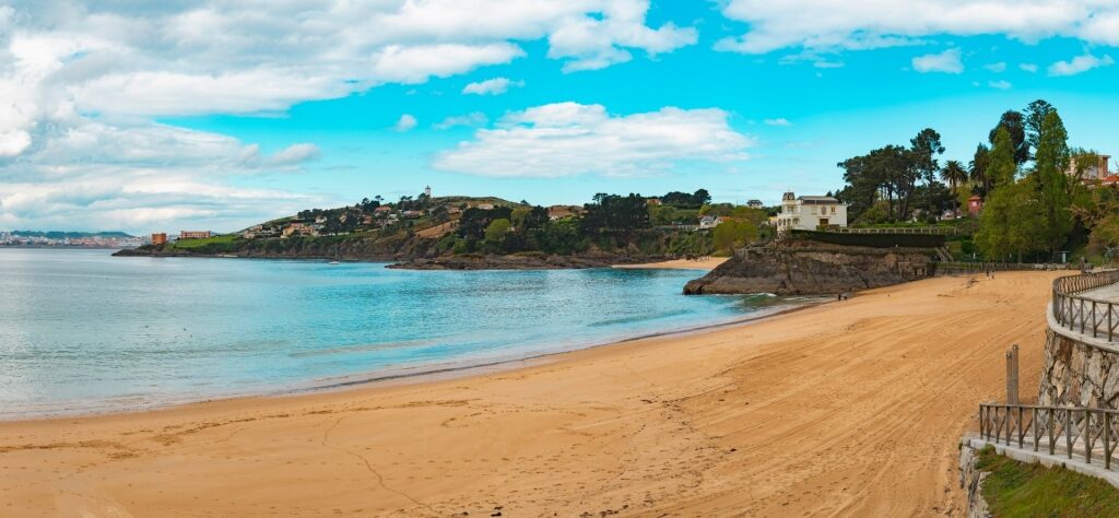 Golden sands of Playa Mera, La Coruña