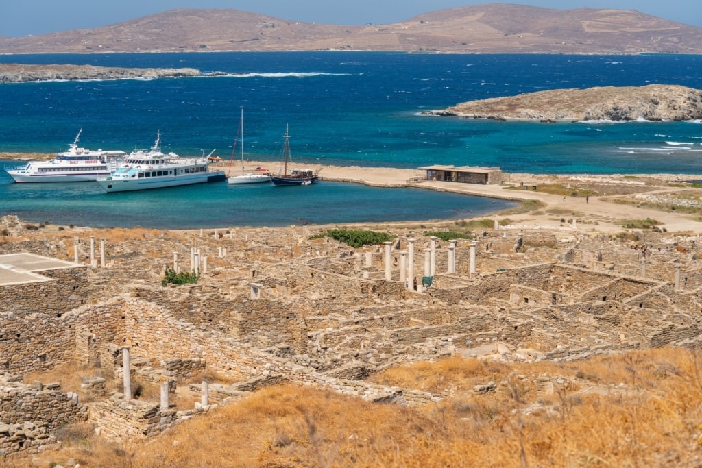 Beautiful remote island of Delos