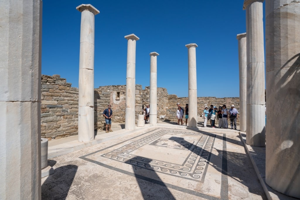 Ancient ruins in Delos