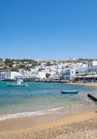 Mykonos, one of the best places to travel with friends