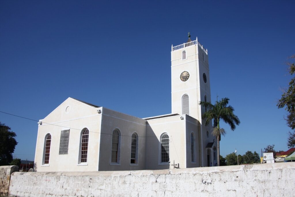 White facade of St. Peter's Anglican Church