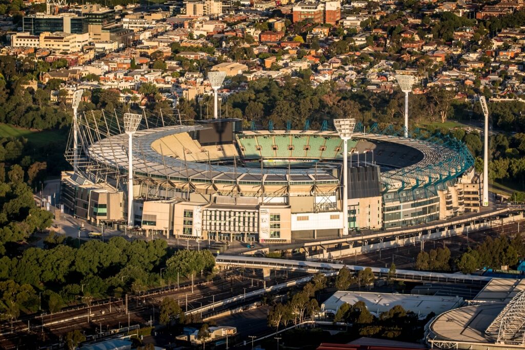 Aerial view of Melbourne Cricket Ground