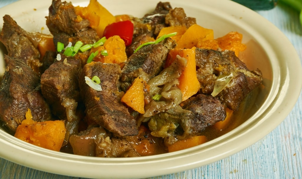 Bowl of Pepperpot stew