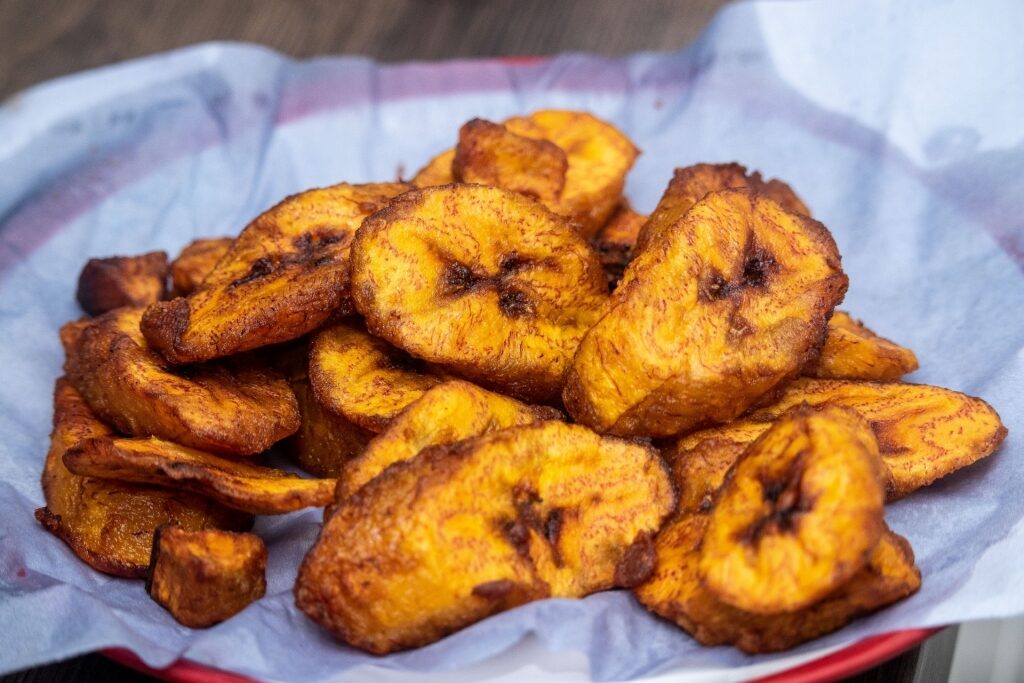 Slices of plantains