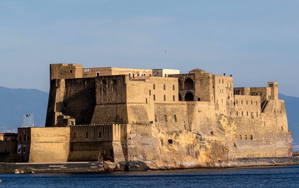 View of Castel dell'Ovo, Naples from the water