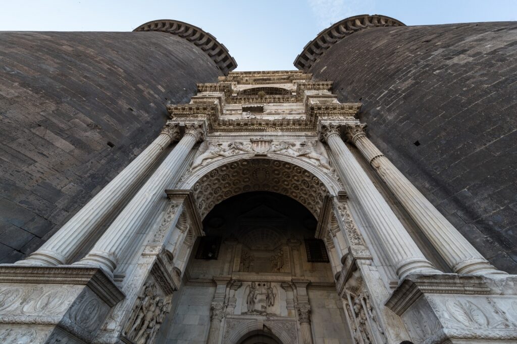 Iconic arch of Castel Nuovo, Naples