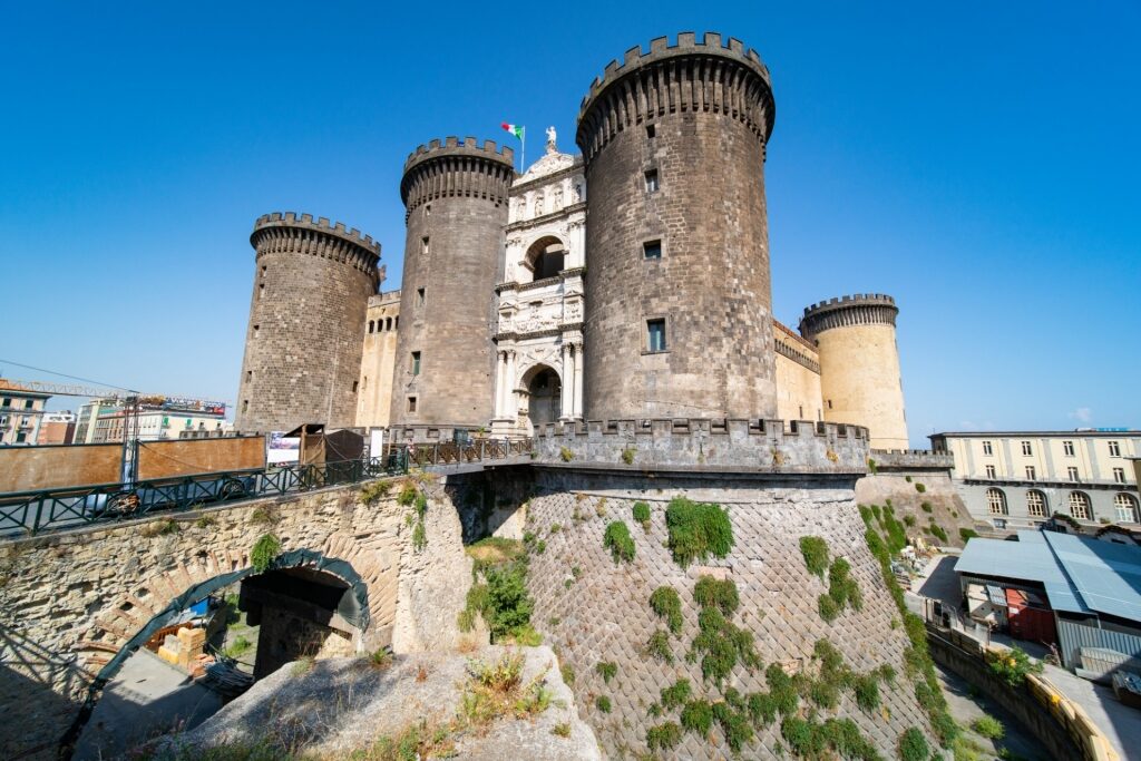 Majestic exterior of Castel Nuovo, Naples