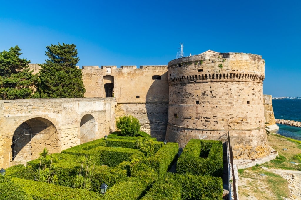 Courtyard in Castello Aragonese, Taranto