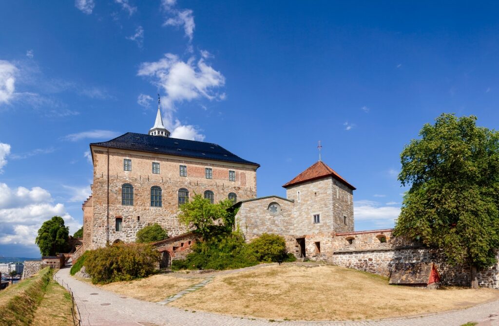View of the majestic Akershus Castle and Fortress