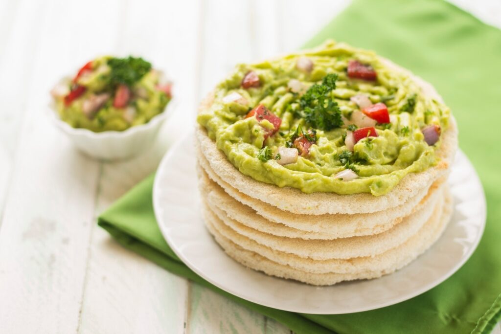 Plate of delicious casabe