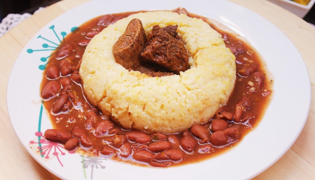 Plate of savory chenchen