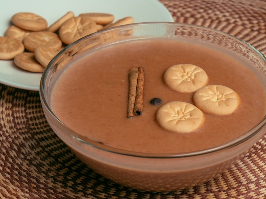 Bowl of sweet Habichuelas con Dulce