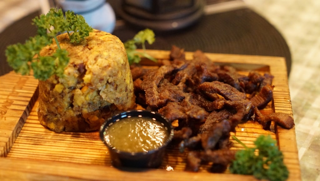 Plate of mofongo