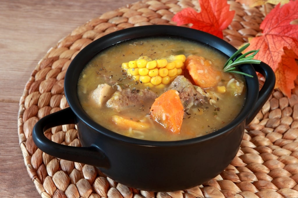 Bowl of hearty Sancocho