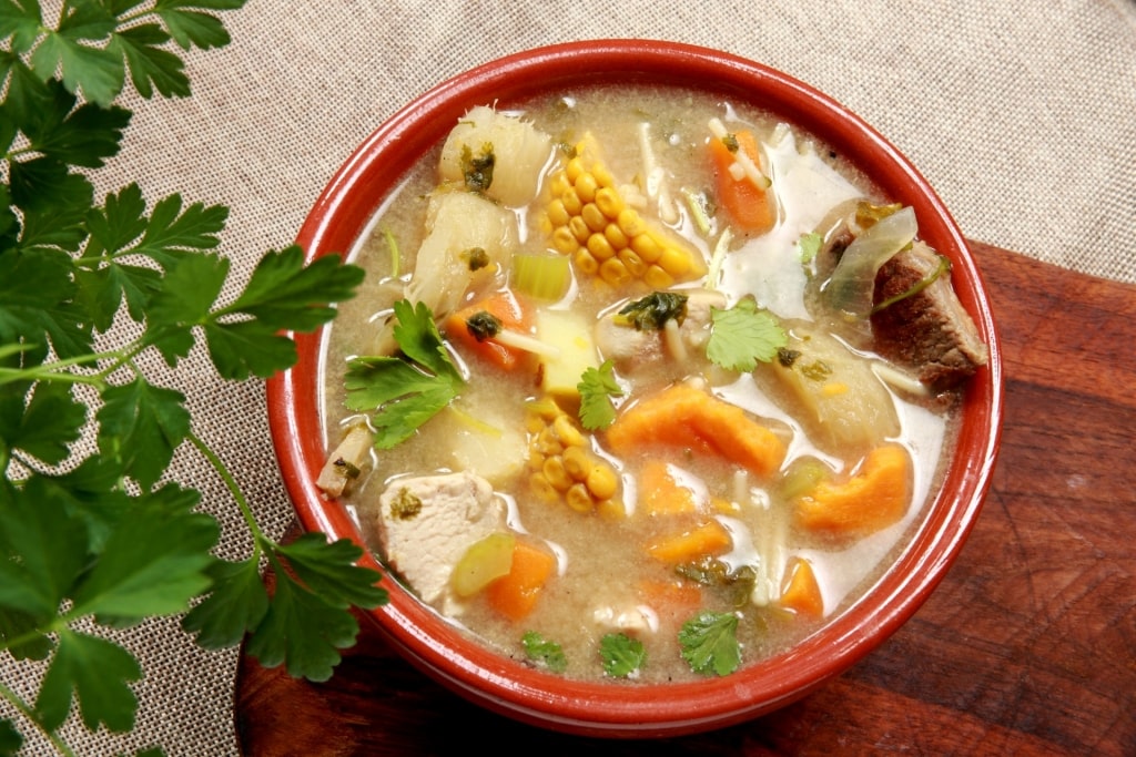 Sancocho de siete carnes, popular Dominican food