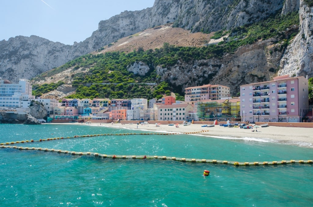 Catalan bay, one of the best Gibraltar beaches