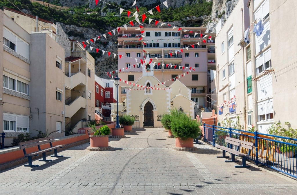 Street view of Church of Our Lady of Sorrows