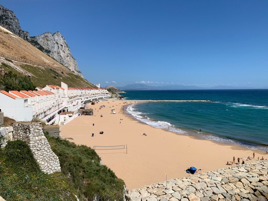 Sandy Bay, one of the best Gibraltar beaches