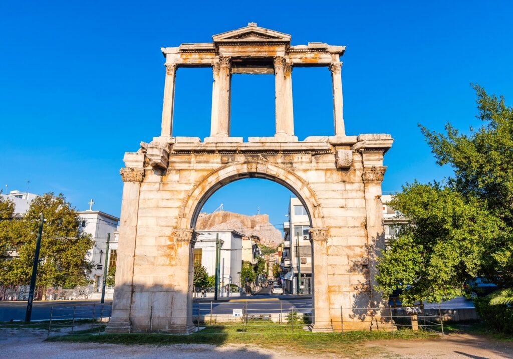 Historic site of Hadrian’s Arch