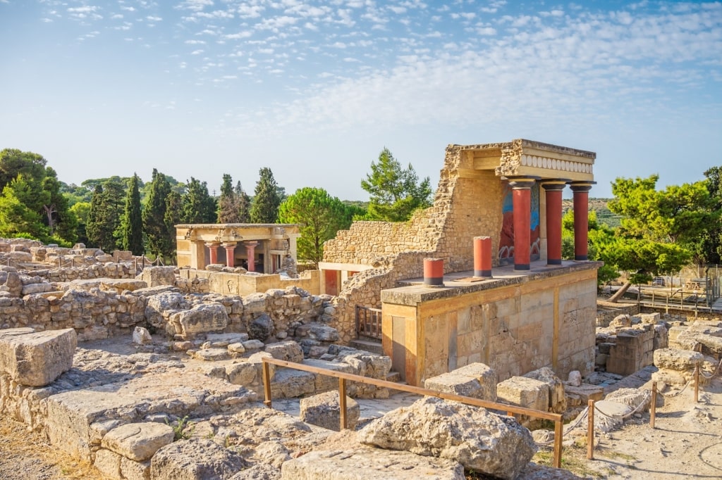 Ancient Knossos Palace in Crete, Greece