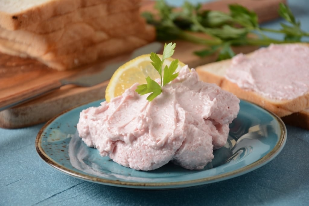 Plate of taramasalata dip