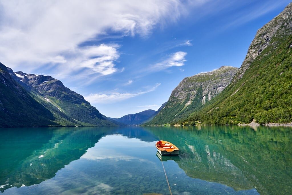 Lovatnet, one of the best lakes in Norway