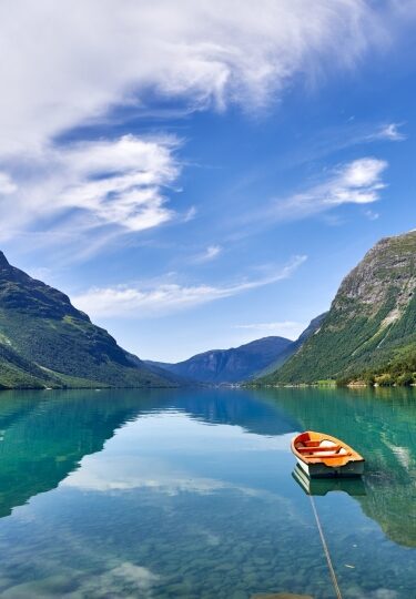 Lovatnet, one of the best lakes in Norway