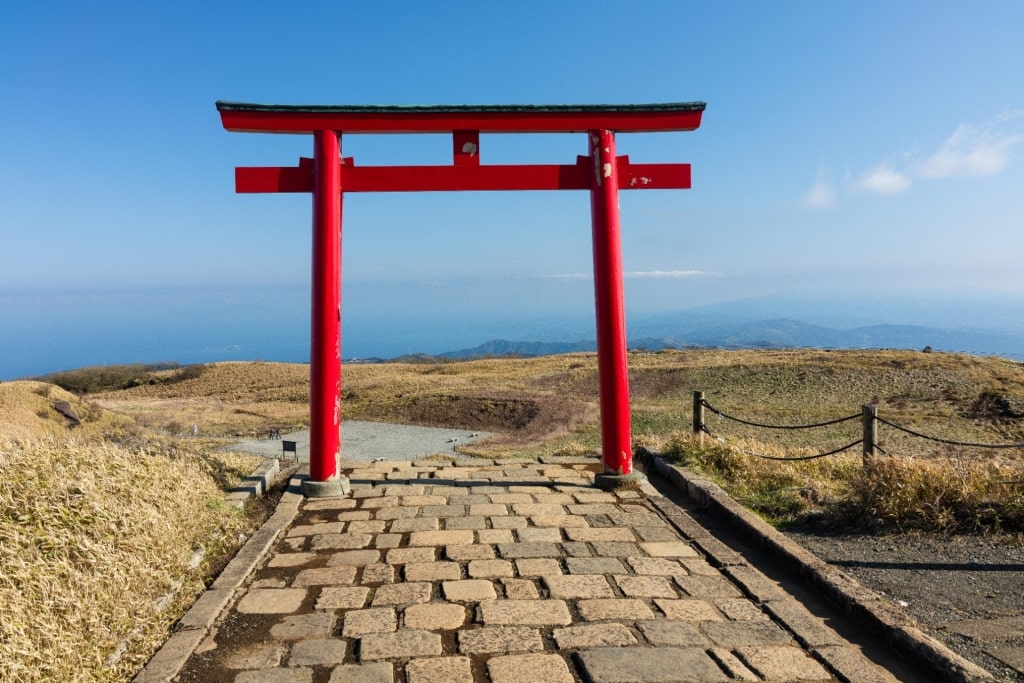 Torii gate of Hakone Shrine Mototsumiya