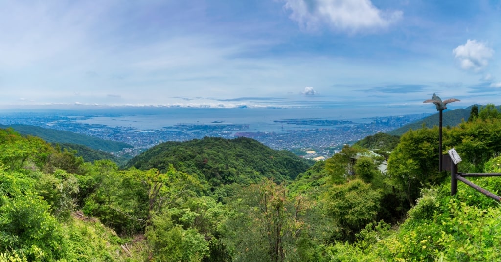 Lush landscape of Mt. Rokko, Kobe