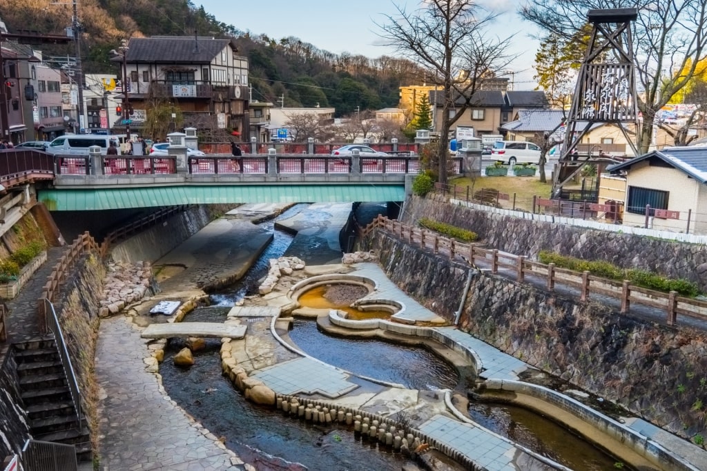 Popular hotspring of Arima Onsen, Kobe