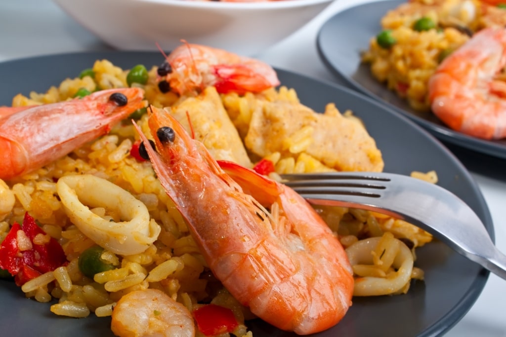 Plate of paella