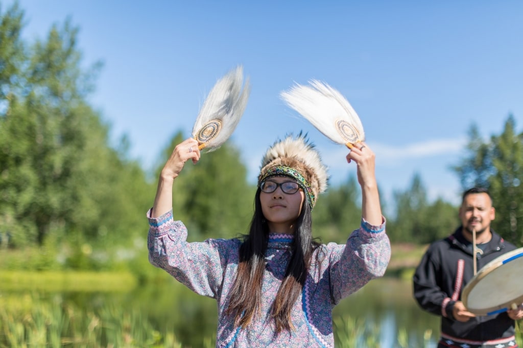 Woman from the Alaska Native Heritage Center