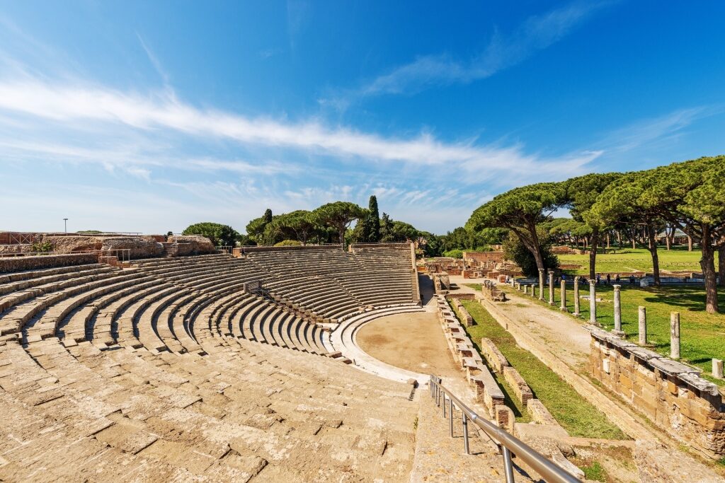 Ancient theater in Ostia Antica