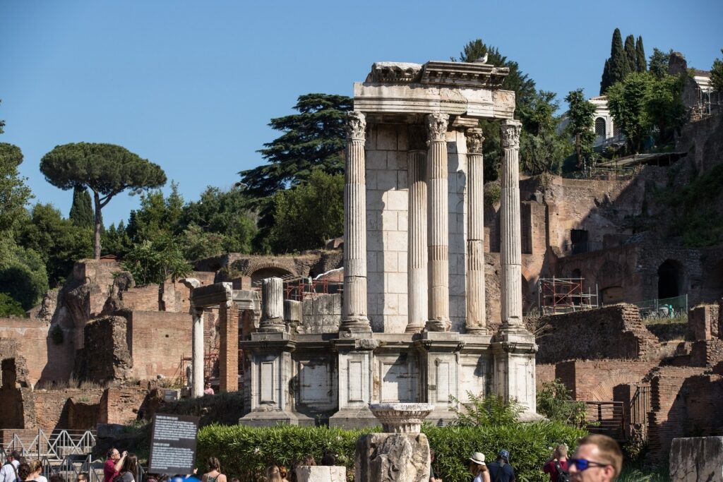 View of Temple of Vesta, Roman Forum