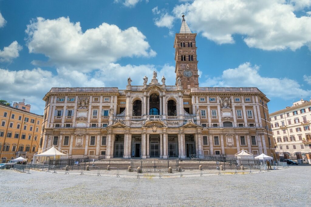 Amazing architecture of Santa Maria Maggiore Basilica