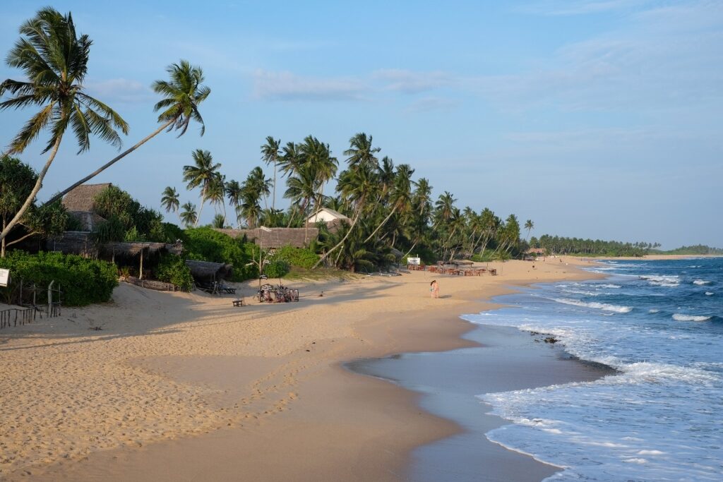 Sandy beach of Tangalle Beach, near Hambantota