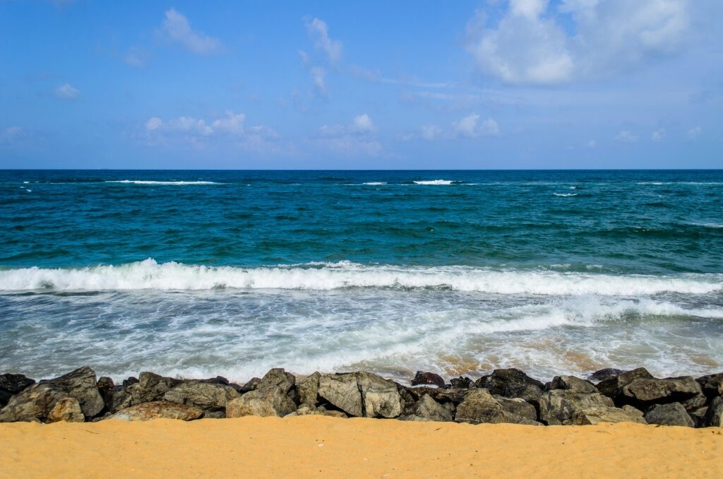 Golden sands of Wellawatte Beach, Colombo