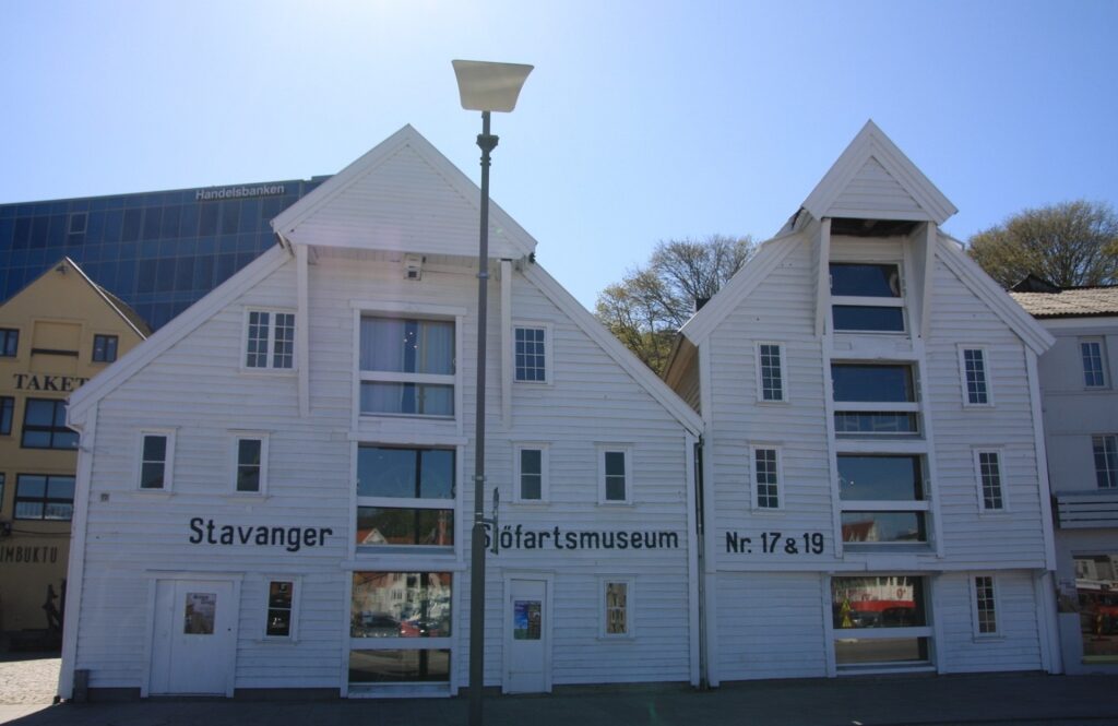 White exterior of Stavanger Maritime Museum