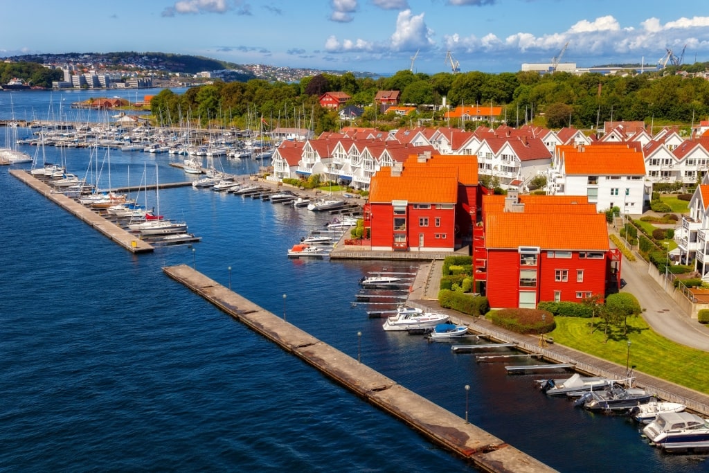 Colorful Stavanger waterfront