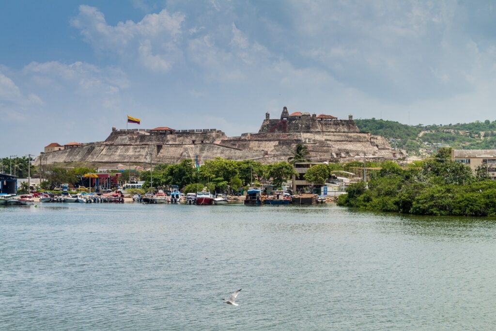 View of Castillo de San Felipe Baraja from the water