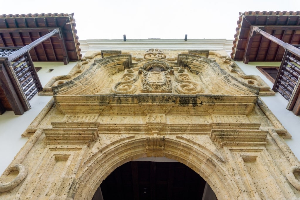 Beautiful facade of Palace of the Inquisition