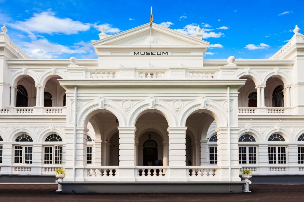 White facade of Colombo National Museum