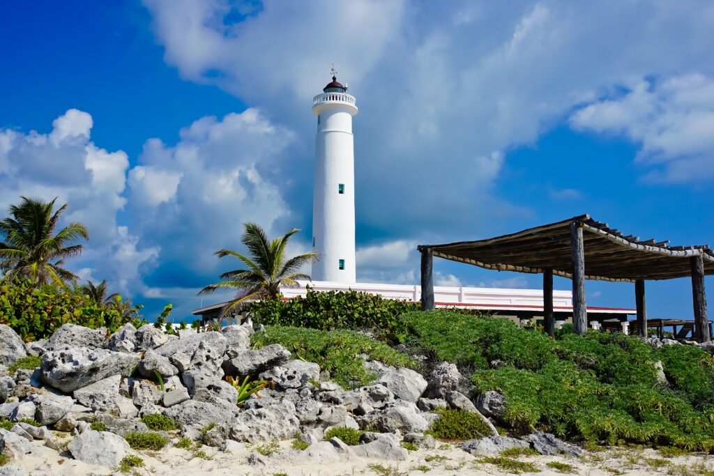 Lighthouse in Punta Sur Eco Beach Park