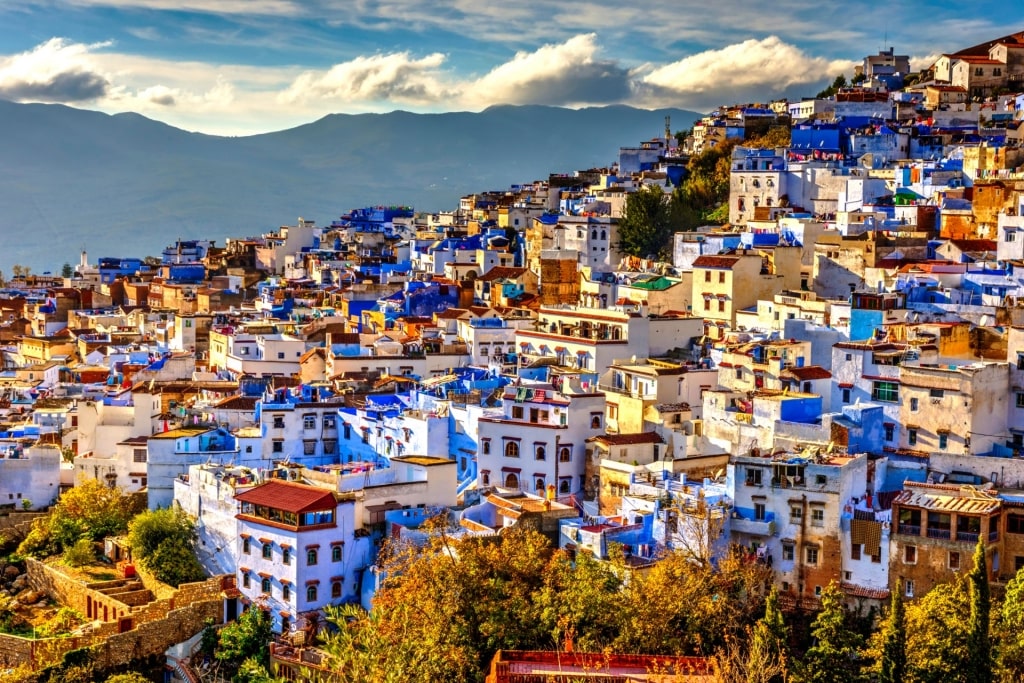 Beautiful skyline of Chefchaouen