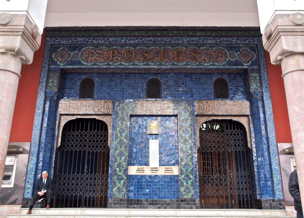 Colorful exterior of La Poste Centrale