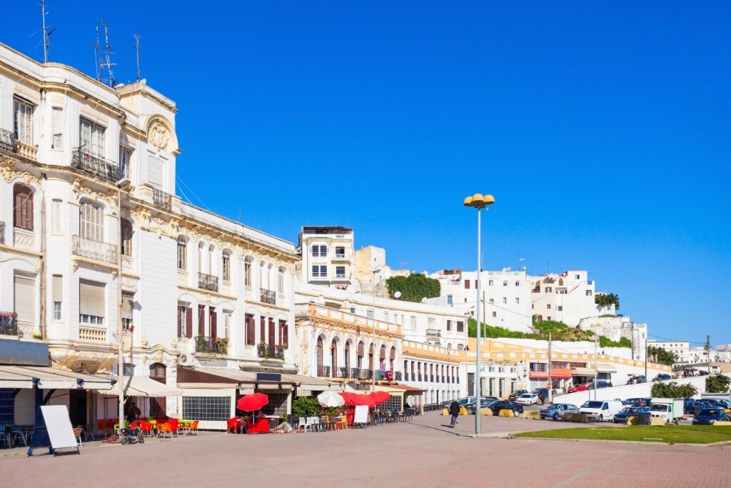 Street view of Grand Socco, Tangier