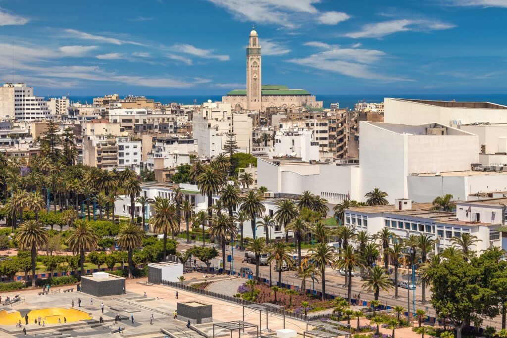 Aerial view of Casablanca