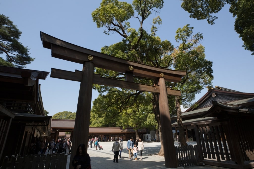 View of Meiji Jingu Shrine, Tokyo